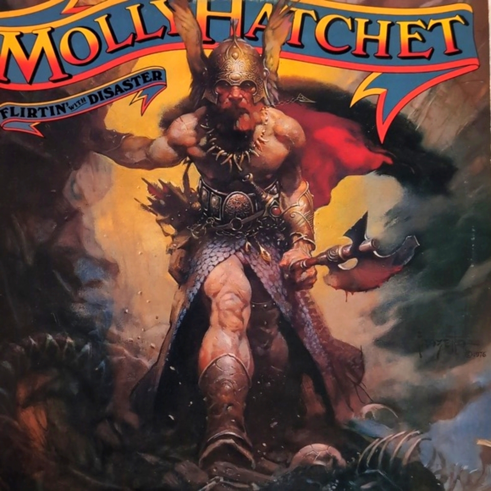 Vintage MOLLY HATCHET Flirtin' With Disaster Vinyl LP Record Album